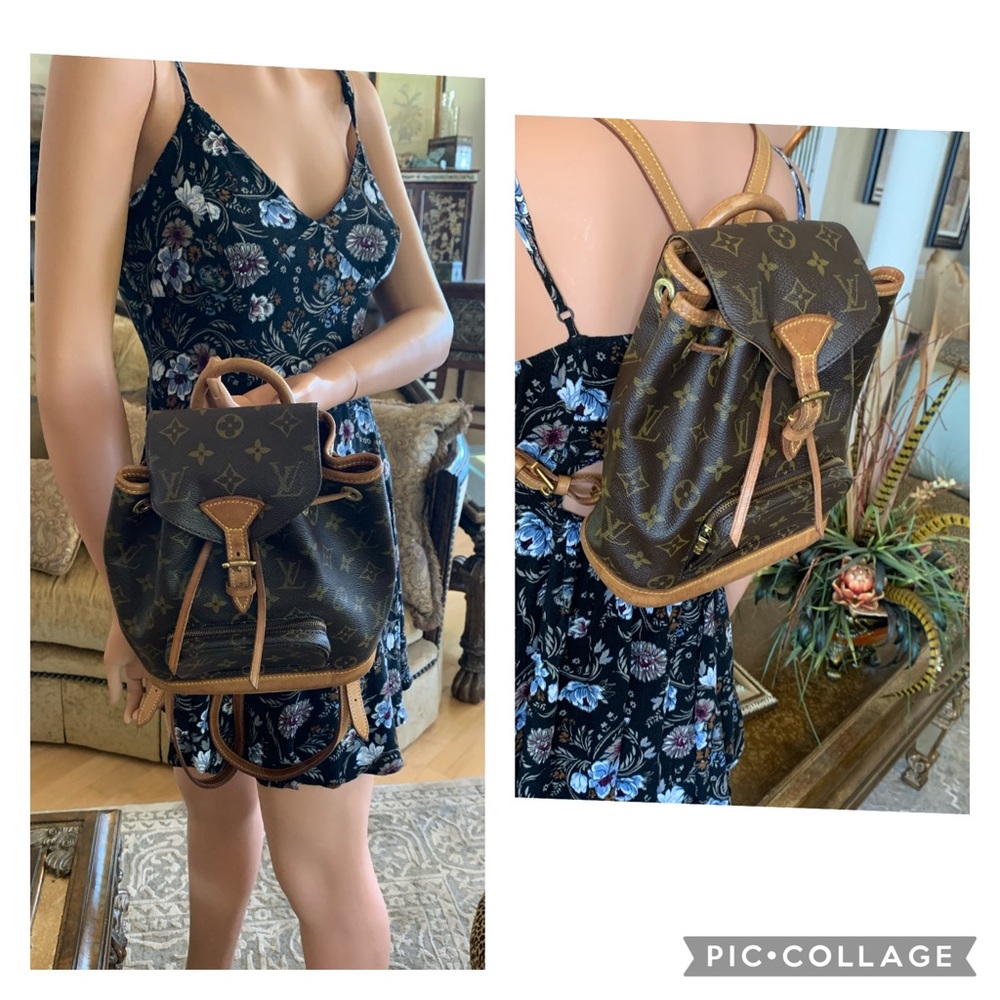 Montsourris Monogram Mini Backpack - Picture 7 of 17